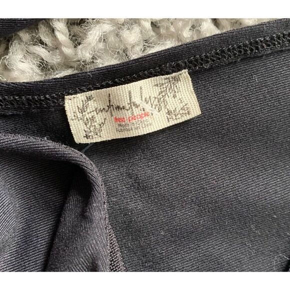 66 NWOT NEW Free People Intimately Keep It Sleek BLACK Bodysuit Tank Top sz M - Picture 4 of 7